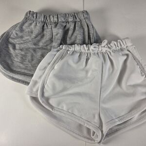 Shein Girls's Gray and White Shorts Size 11y